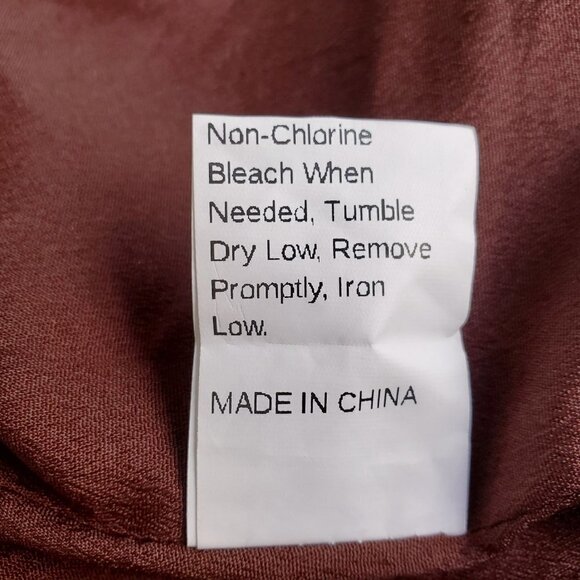 Shein Brown Ivory Metallic Cropped Jacket Short Top Polyester Womens Size Medium - Picture 9 of 9